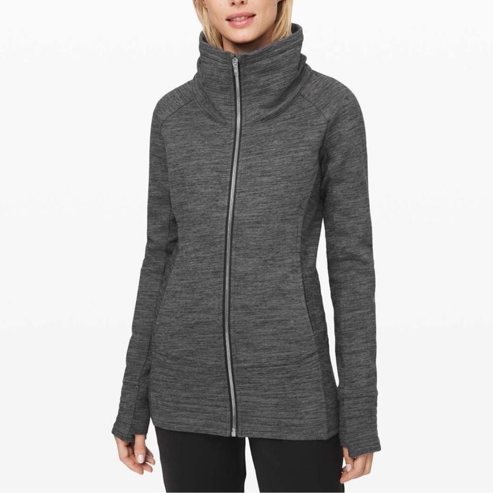 Lululemon Radiant Jacket II sz 8 dark Heather Gray